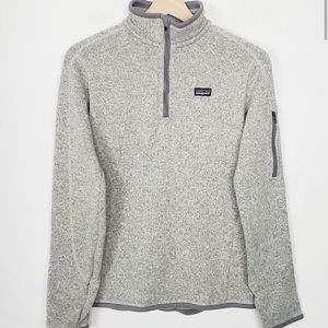 Patagonia Better Sweater Gray Quarter Zip Womens M